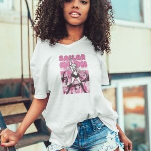 Gildan Sailor Moon Graphic Tee - White S-XL